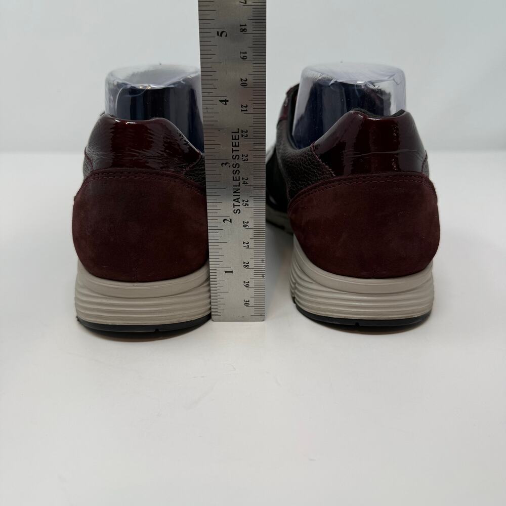 Mephisto YLONA Sneakers Women's 8.5 Marron Patent Leather Accents Metallic - Picture 7 of 13